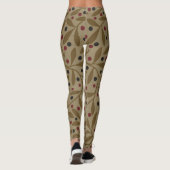 Leggings Leaf Berry Classique Colorful Art Motif (Dos)