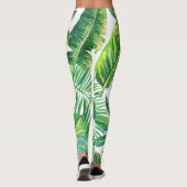 Leggings Leafs tropicaux Hawaii Moderne plage d'été Moderne (Dos)