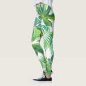Leggings Leafs tropicaux Hawaii Moderne plage d'été Moderne (Gauche)
