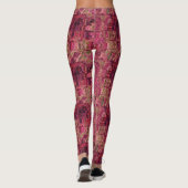 Leggings L'eau chute en f abstrait vif (Dos)