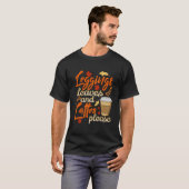 Leggings Leaves And Lattes Please Coffee Fall T-shirt (Voorkant volledig)