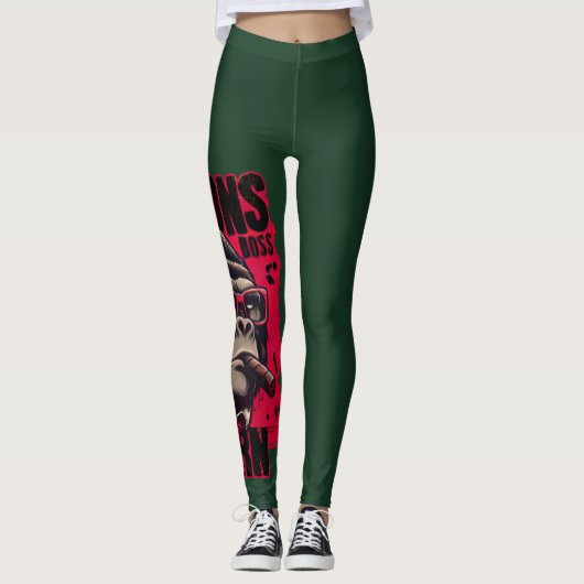Leggings Leçons de patronne gorille (Devant)