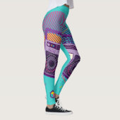 Leggings Lecteur de radio portable Funky 80s, boombox (Droite)