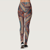 Leggings "Left Knee Patch" style sarong motif du sud-ouest (Dos)