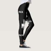 Leggings Legage d'alpaga noir et blanc par Wighar (Droite)