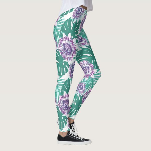 Leggings Legage floral tropical (Droite)