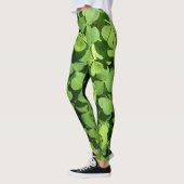 Leggings Légende du Motif des Clovers verts (Gauche)
