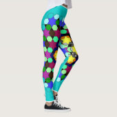 Leggings Légendes 3D élégantes à motif nid d'abeille mince (Droite)