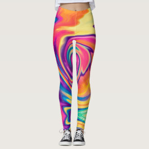 Leggings Légendes à Cravate de couleur vive