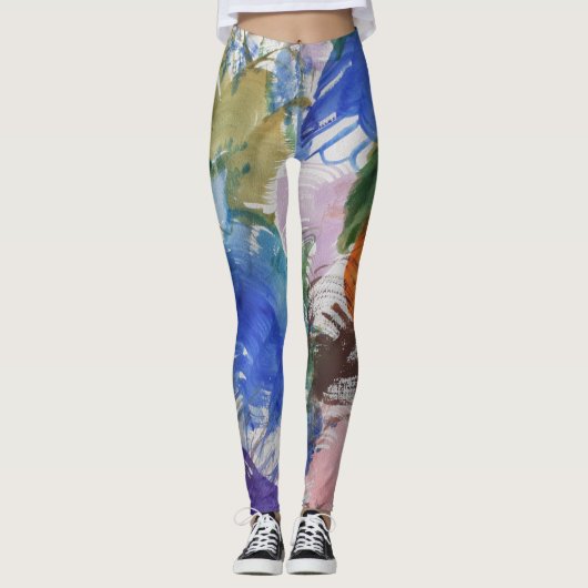 Leggings Légendes à éclaboussures de couleur (Devant)
