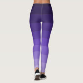 Leggings Légendes à gradient rayé violet (Dos)