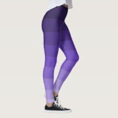 Leggings Légendes à gradient rayé violet (Droite)