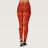 Leggings Légendes à l'échelle de sirène rouge Ariel inspiré (Dos)