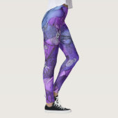 Leggings Légendes Abstraites de lumière violette (Droite)