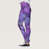 Leggings Légendes Abstraites de lumière violette (Gauche)