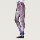 Leggings Légendes Abstraites pourpres funky (Gauche)