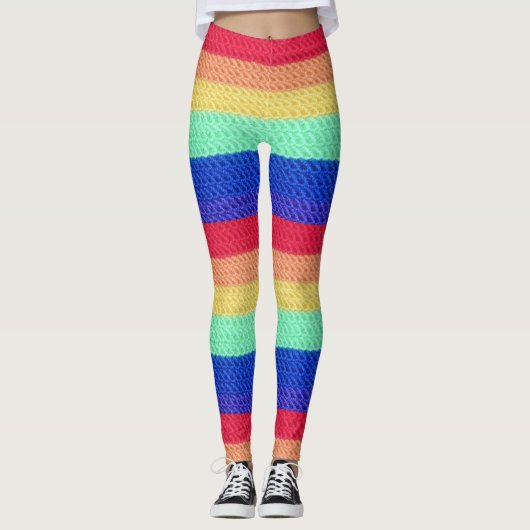 Leggings Légendes arc-en-ciel "croisées" (Devant)