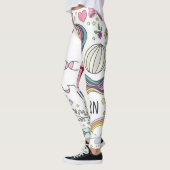 Leggings Légendes arc-en-ciel d'Unicorne (Gauche)