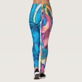 Leggings Légendes arc-en-ciel écrasées (Dos)