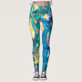 Leggings Légendes arc-en-ciel écrasées (Devant)