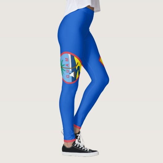 Leggings Légendes avec drapeau de Guam, USA (Droite)