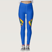 Leggings Légendes avec drapeau de Guam, USA (Devant)