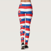 Leggings Légendes avec drapeau de la Slovaquie (Dos)