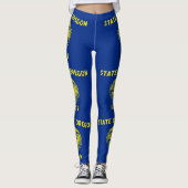 Leggings Légendes avec drapeau de l'État de l'Oregon, États (Devant)