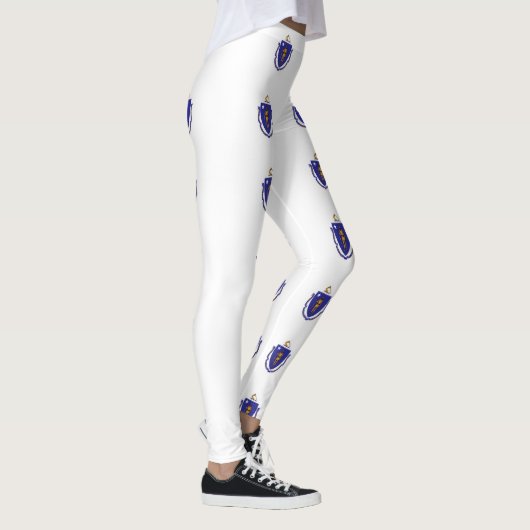 Leggings Légendes avec drapeau de l'Etat du Massachusetts,  (Droite)