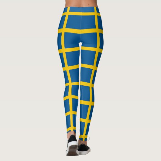 Leggings Légendes avec drapeau de Suède (Dos)