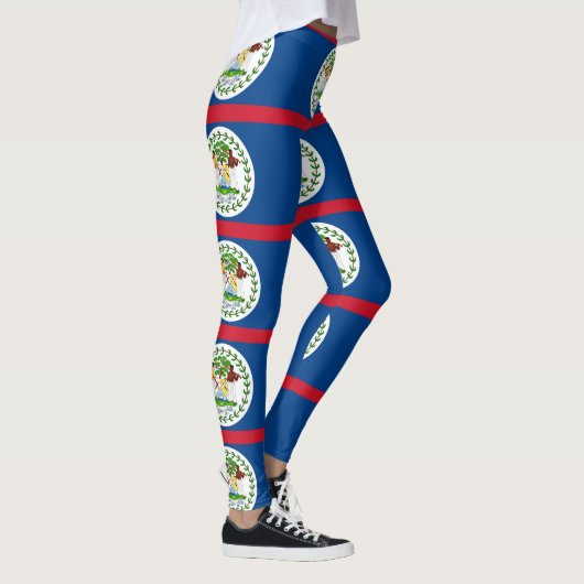 Leggings Légendes avec drapeau du Belize (Droite)
