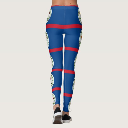 Leggings Légendes avec drapeau du Belize (Dos)