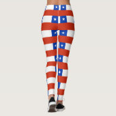 Leggings Légendes avec drapeau du Chili (Dos)