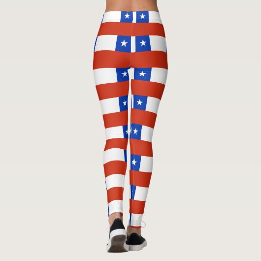 Leggings Légendes avec drapeau du Chili (Dos)