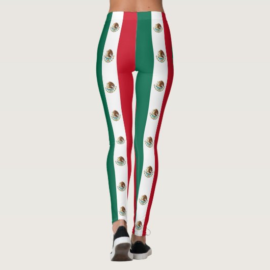 Leggings Légendes avec drapeau du Mexique (Dos)