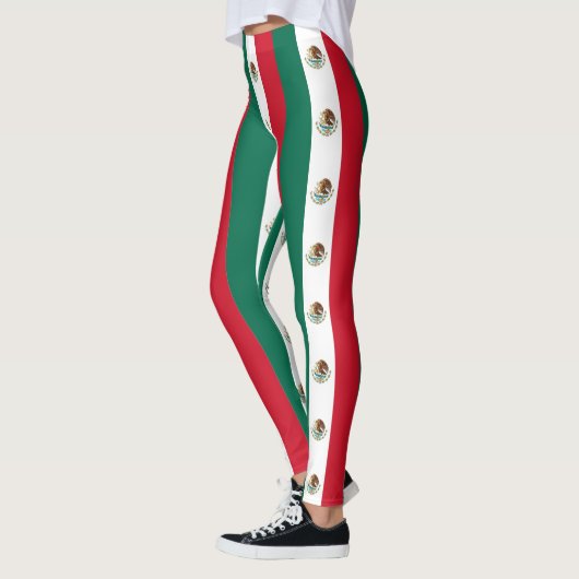 Leggings Légendes avec drapeau du Mexique (Gauche)