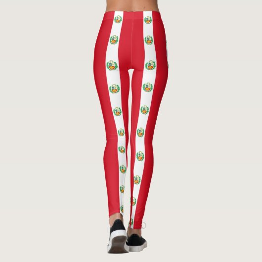 Leggings Légendes avec drapeau du Pérou (Dos)