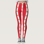 Leggings Légendes avec drapeau du Pérou (Devant)