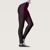 Leggings Légendes avec motif violet en fibre de carbone noi (Droite)