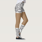 Leggings Légendes beiges-XS-XL de la dentelle de jupe (Droite)