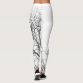 Leggings Légendes blanches avec branches d'arbres. (Dos)