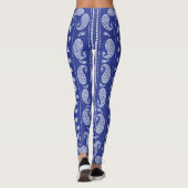 Leggings Légendes bleues de Paisley (Dos)