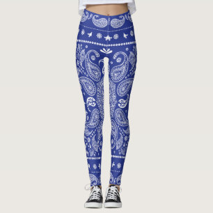 Leggings Légendes bleues de Paisley