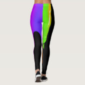 Leggings Légendes colorées Peinture à l'eau noire (Dos)