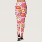 Leggings Légendes d'alimentation en fleurs des années 60 (Dos)