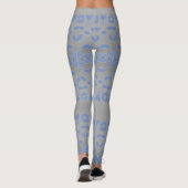 Leggings Légendes Dames Grises Et Bleues (Dos)