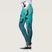 Leggings Légendes d'animaux marins (Gauche)
