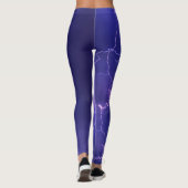 Leggings Légendes dans le ciel bleu nuit éclair (Dos)