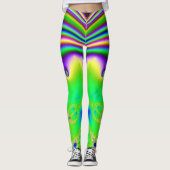 Leggings Légendes dans un style arc-en-ciel amusant (Devant)