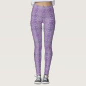 Leggings Légendes d'apparence de Crochet pourpre - HAMbyWG (Devant)